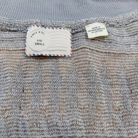 Anthropologie POSTMARK Etched Frost cardigan, S. - Picture 4 of 6